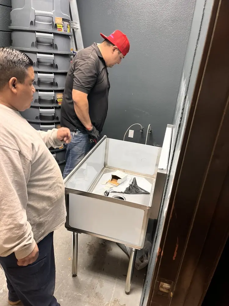 Commercial plumbing and sink installation in Lee Center
